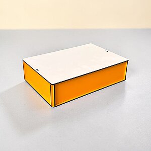 26x18 MDF Renkli Kutu - TURUNCU