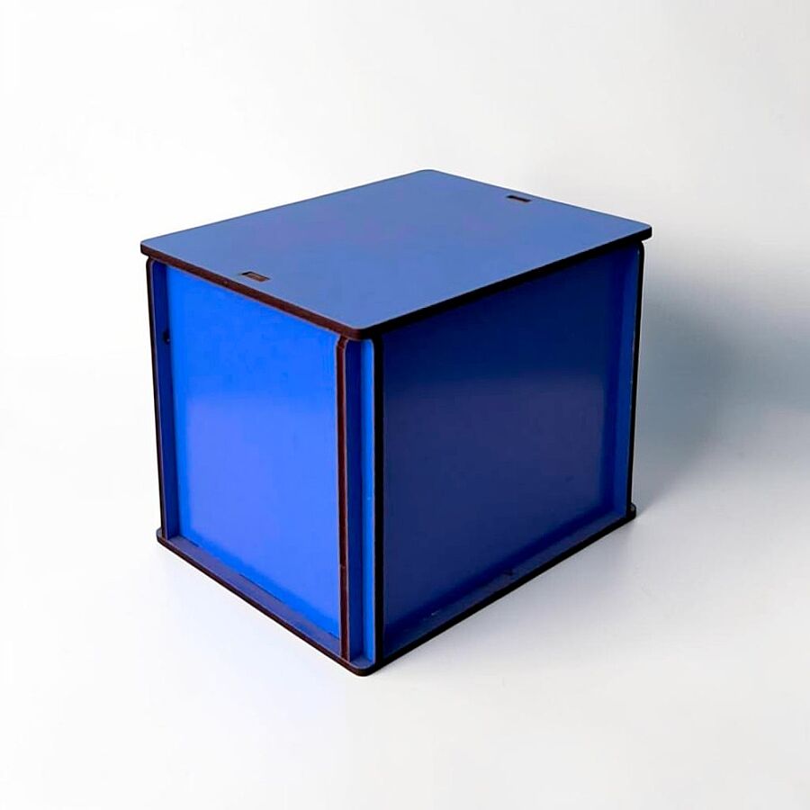 9x12 MDF Renkli Kutu - MAVİ - 1