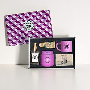 Ahşap Kutulu Hediye Seti - 2618 - 19 PEMBE