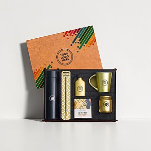 Ahşap Kutulu Hediye Seti - 3626-10 GOLD