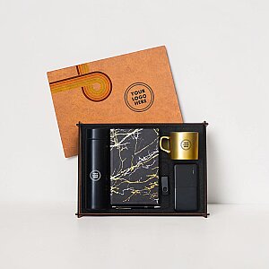 Ahşap Kutulu Hediye Seti - 3626-12 GOLD