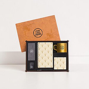Ahşap Kutulu Hediye Seti - 3626-5 GOLD