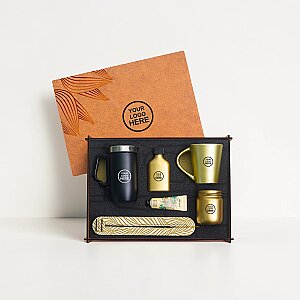 Ahşap Kutulu Hediye Seti - 3626-6 GOLD