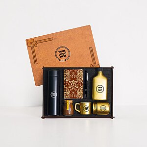 Ahşap Kutulu Hediye Seti - 3626-9 GOLD