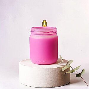 CAM KAVANOZ MUM - PEMBE