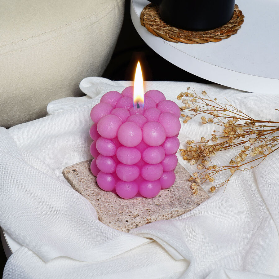 Candleaf Büyük Bubble Mum - Pembe - 1