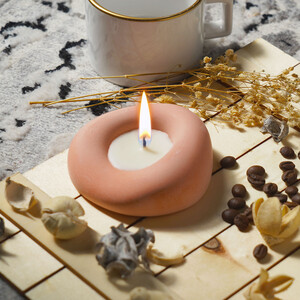 Candleaf Deniz Taşı Beton Mum - Yavru Ağzı