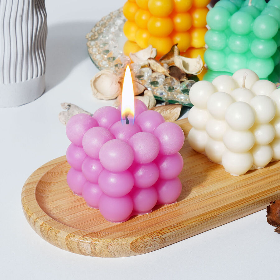 Candleaf Kare Bubble Mum - Pembe - 1