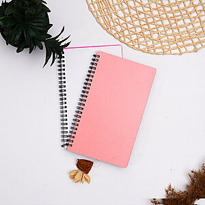 Egraf Ahşap Kapaklı Defter (Mdf) 13x21cm-Pembe