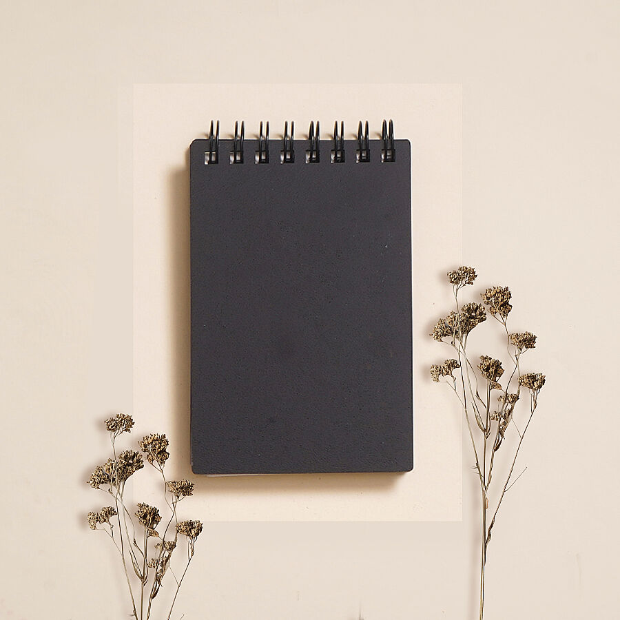 Egraf Ahşap Kapaklı Defter (Mdf) 7,5x11,5cm - SİYAH - 1