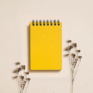 Egraf Ahşap Kapaklı Defter (Mdf) 7,5x11,5cm - SARI