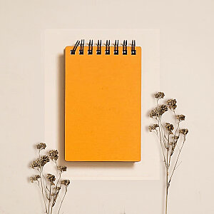 Egraf Ahşap Kapaklı Defter (Mdf) 7,5x11,5cm - TURUNCU