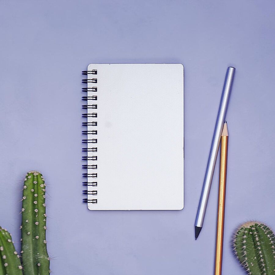 Egraf Ahşap Kapaklı Defter (Mdf) 9x15cm- BEYAZ - 1