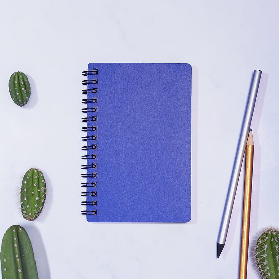 Egraf Ahşap Kapaklı Defter (Mdf) 9x15cm- MAVİ - 1
