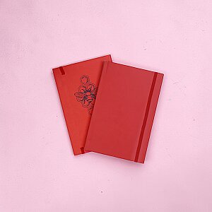EgrafBook Baskılı Kırmızı Tasarım Defter Egraf-2036