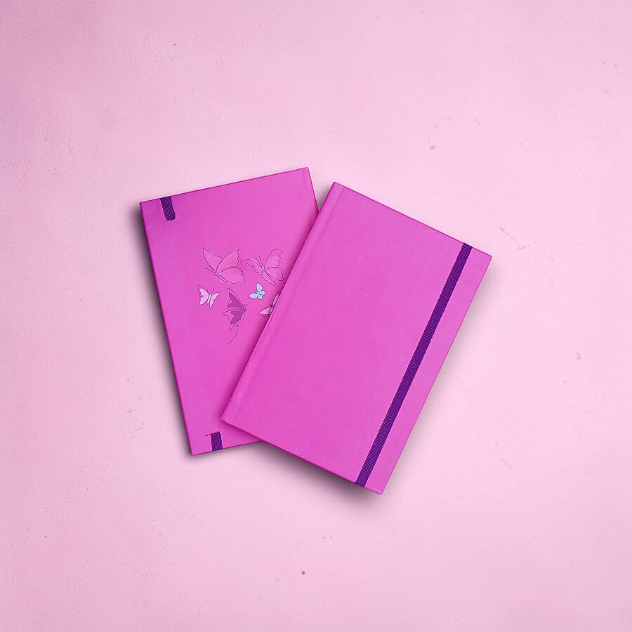 EgrafBook Baskılı Pembe Tasarım Defter Egraf-2034 - 1