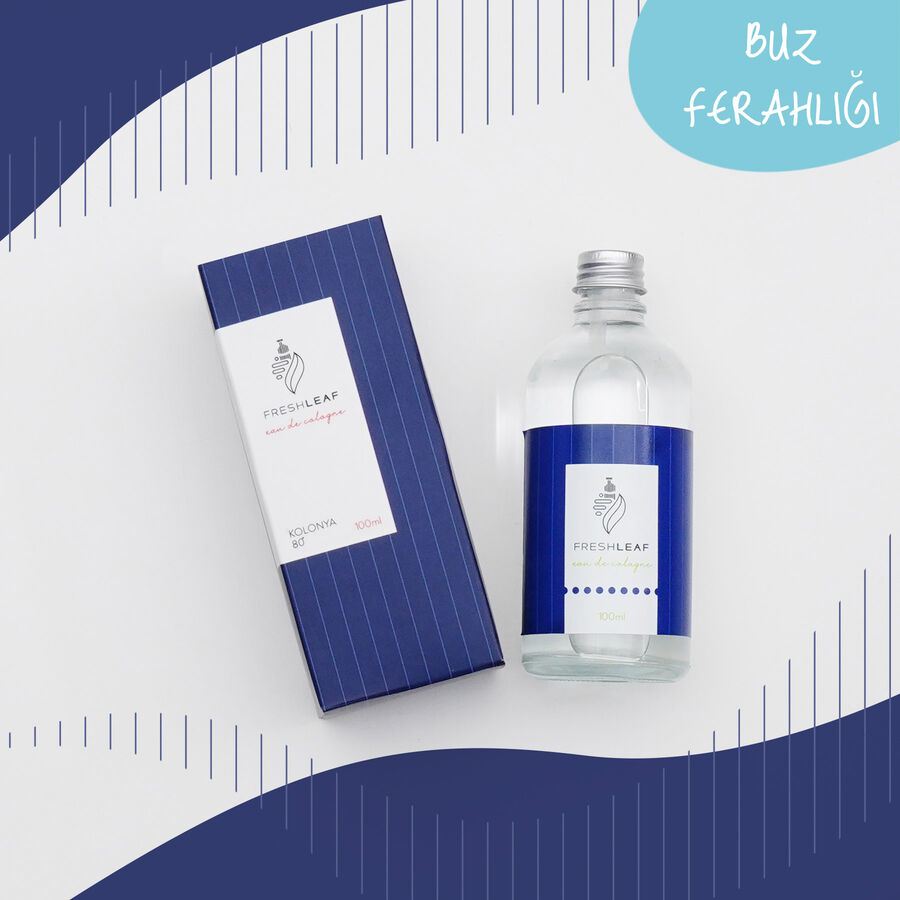 FreshLeaf Buz Ferahlığı Kolonyası 100ML-(Mavi) - 1