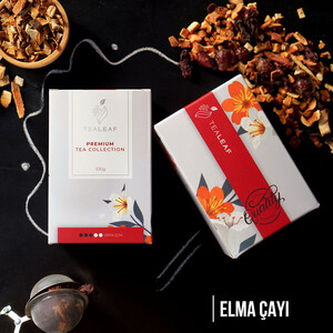 TeaLeaf Bitki Çayı Özel Kırmızı Kutulu 100gr. - Elma