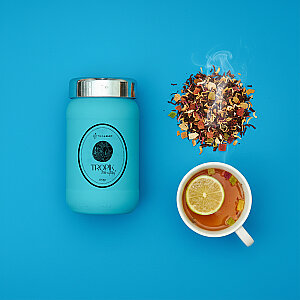 Tealeaf Cam Kavanoz Meyve Çayı 100Gr - Tropik